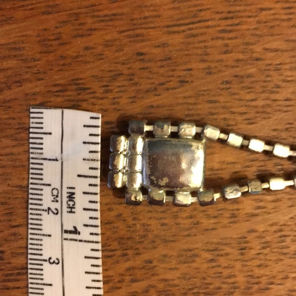Vintage Rhinestone Dangle Earrings Clip On - Picture 7 of 7